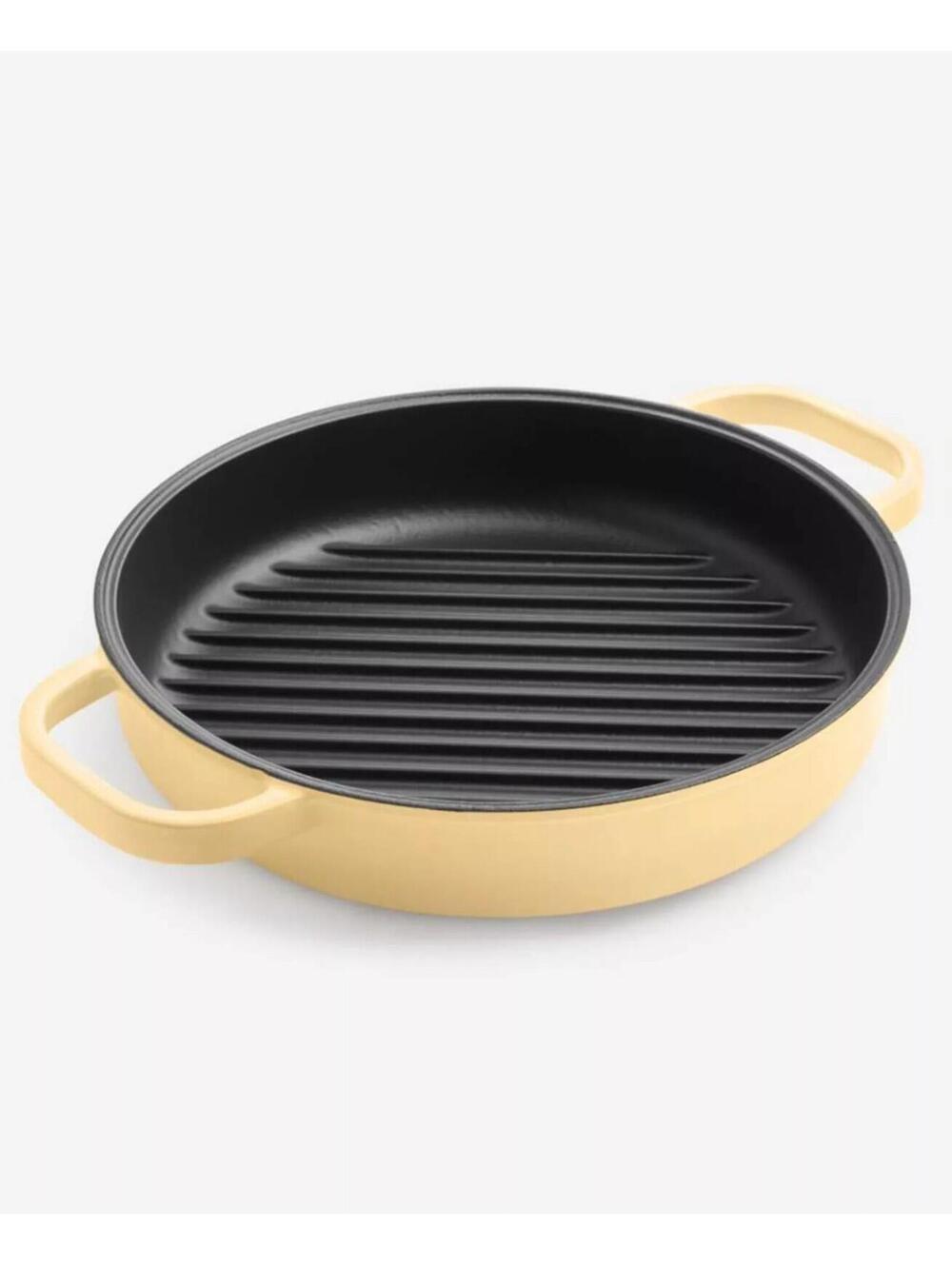 79$ The Cellar Enameled Cast Iron 2-Qt Grill Pan Butter Cream